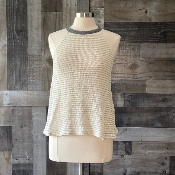 Altar’d State halter top small knit preppy stripes coastal chic quiet luxury - Picture 11 of 11